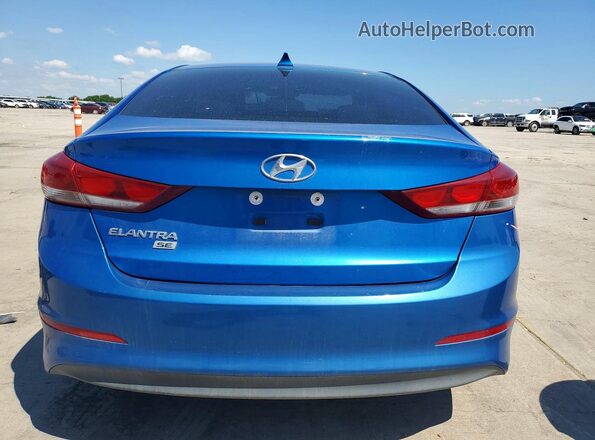 KMHD74LF3HU118726 2017 HYUNDAI ELANTRA Blue უკანა ხედი