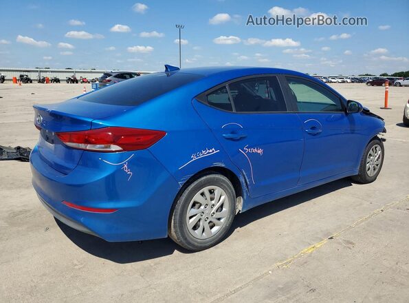 KMHD74LF3HU118726 2017 HYUNDAI ELANTRA Blue უკანა მარჯვენა