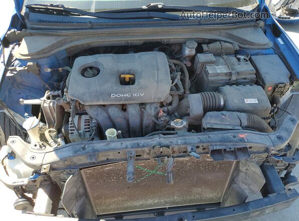 KMHD74LF3HU118726 2017 HYUNDAI ELANTRA Blue უკანა სალონის ხედი