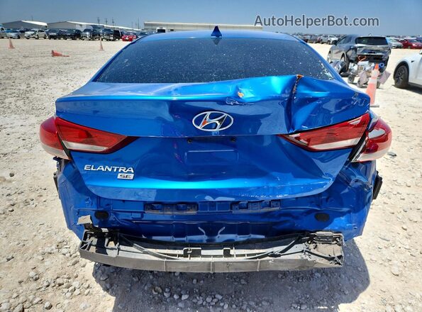 KMHD74LF3HU161088 2017 HYUNDAI ELANTRA Blue Vista trasera