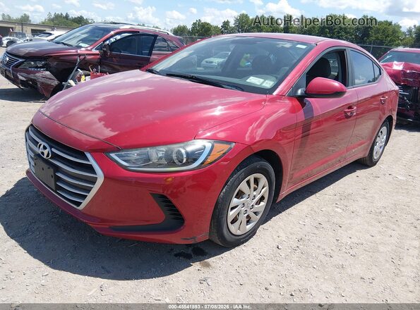 KMHD74LF3HU172494 2017 HYUNDAI ELANTRA Красный Передняя левая четверть