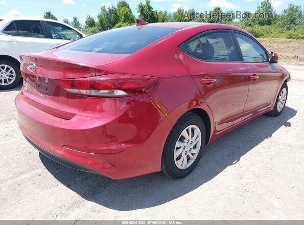 KMHD74LF3HU172494 2017 HYUNDAI ELANTRA Красный Задняя правая четверть