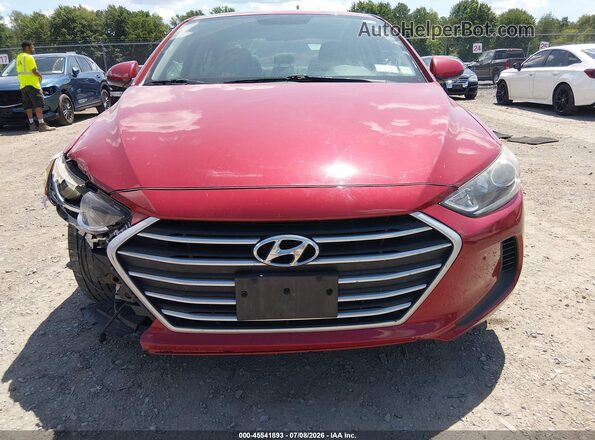 KMHD74LF3HU172494 2017 HYUNDAI ELANTRA Красный Вид щитка приборов