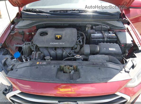 KMHD74LF3HU172494 2017 HYUNDAI ELANTRA Красный Вид сзади