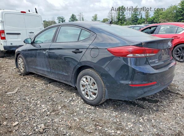 KMHD74LF3HU433011 2017 HYUNDAI ELANTRA Black Задня ліва чверть