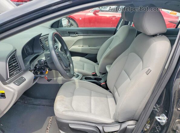 KMHD74LF3HU433011 2017 HYUNDAI ELANTRA Black Вид салону спереду