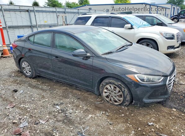 KMHD74LF3HU433011 2017 HYUNDAI ELANTRA Black Передня права чверть
