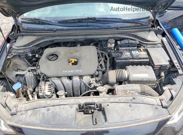 KMHD74LF3HU433011 2017 HYUNDAI ELANTRA Black Вид задньої частини салону