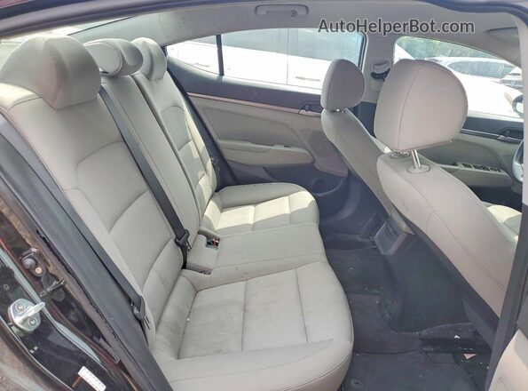 KMHD74LF3HU433011 2017 HYUNDAI ELANTRA Black Вид задніх сидінь