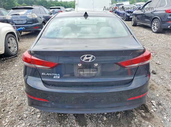 KMHD74LF3HU433011 2017 HYUNDAI ELANTRA Black Вид ззаду