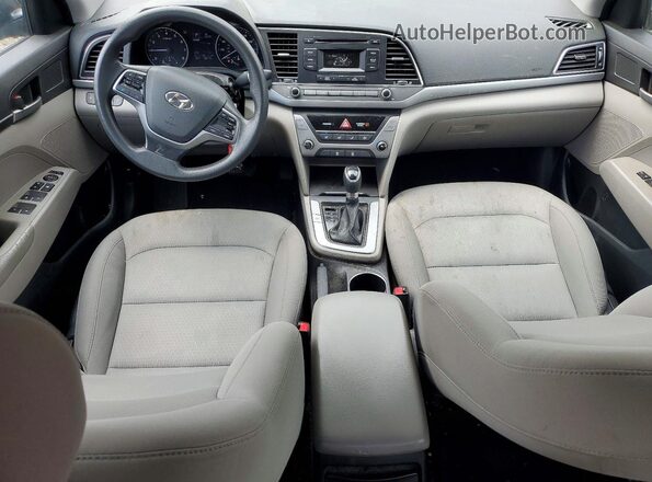 KMHD74LF3HU433011 2017 HYUNDAI ELANTRA Black Вид панелі приладів