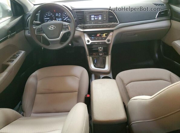 KMHD74LF3JU578796 2018 HYUNDAI ELANTRA Gray Vista del salpicadero