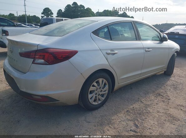KMHD74LF3KU752819 2019 HYUNDAI ELANTRA Silver Задня права чверть
