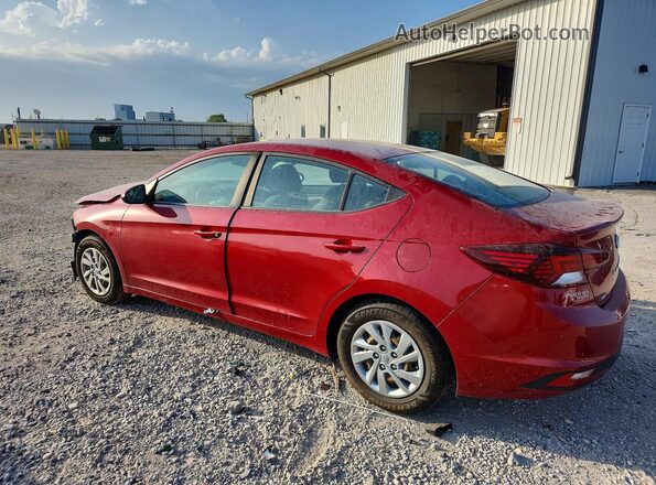 KMHD74LF3KU754652 2019 HYUNDAI ELANTRA Burgundy Հետևի ձախ