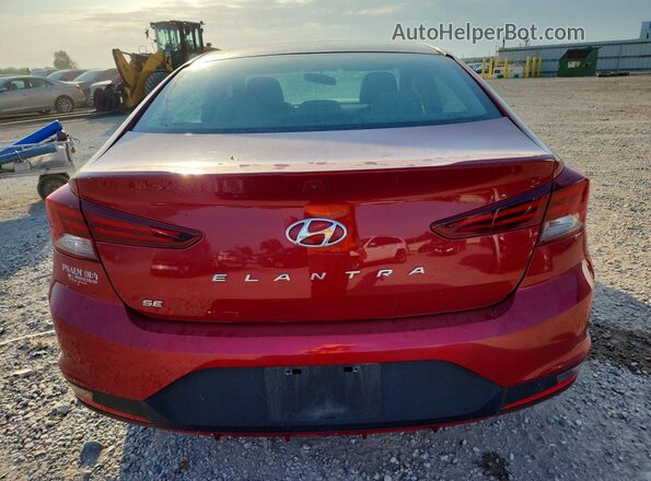 KMHD74LF3KU754652 2019 HYUNDAI ELANTRA Burgundy Հետևի տեսք