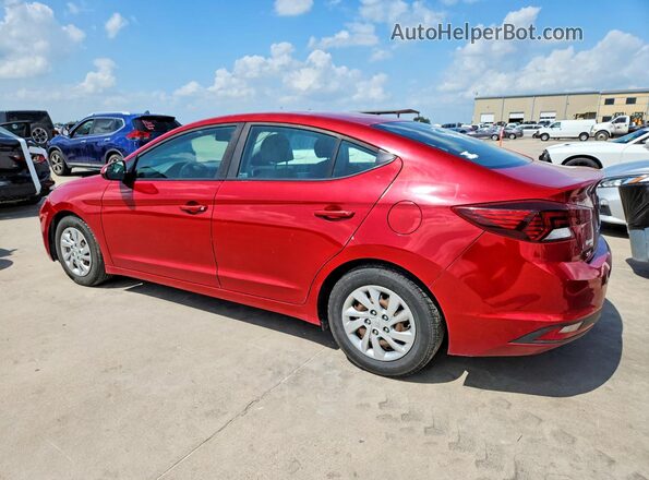 KMHD74LF3KU835697 2019 HYUNDAI ELANTRA Red Trasero izquierdo