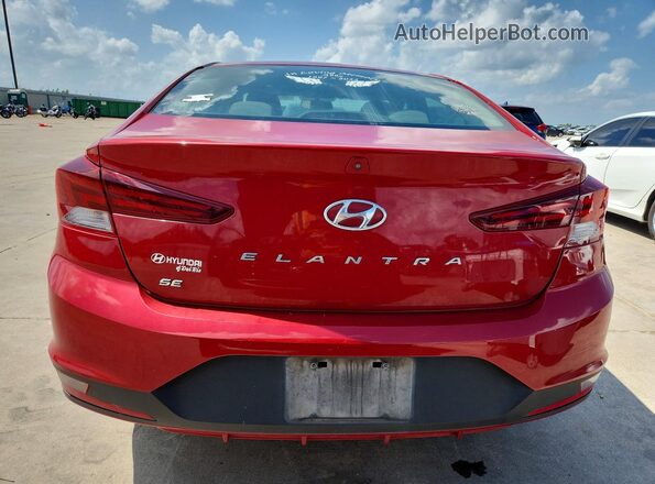 KMHD74LF3KU835697 2019 HYUNDAI ELANTRA Red Vista trasera