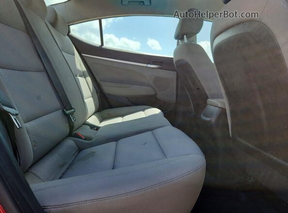 KMHD74LF3KU835697 2019 HYUNDAI ELANTRA Red Vista de los asientos traseros