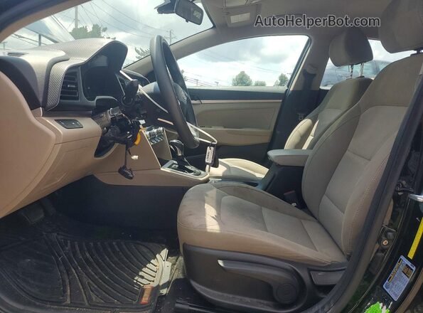 KMHD74LF3LU093030 2020 HYUNDAI ELANTRA Black Front interior view