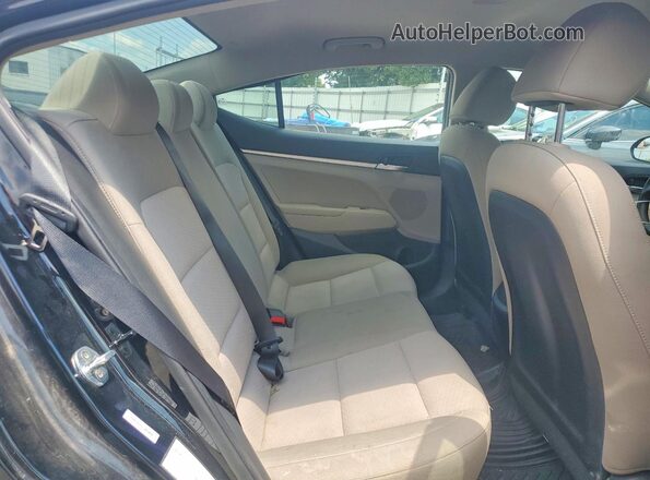 KMHD74LF3LU093030 2020 HYUNDAI ELANTRA Black Rear seats view