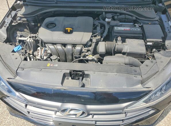 KMHD74LF3LU093030 2020 HYUNDAI ELANTRA Black Rear interior view