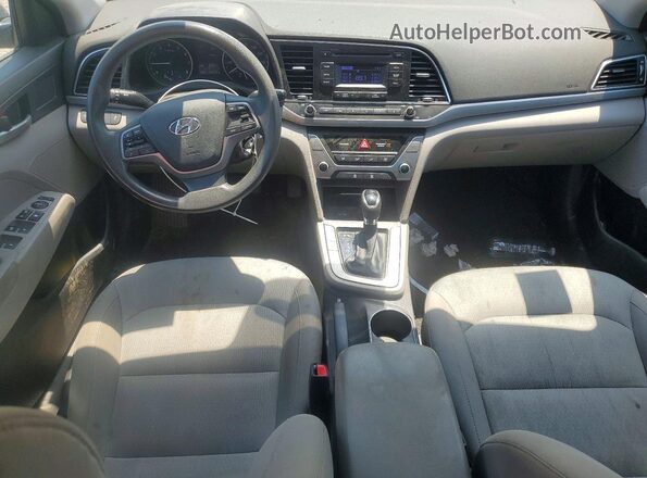 KMHD74LF4HU391948 2017 HYUNDAI ELANTRA Silver Vista del salpicadero