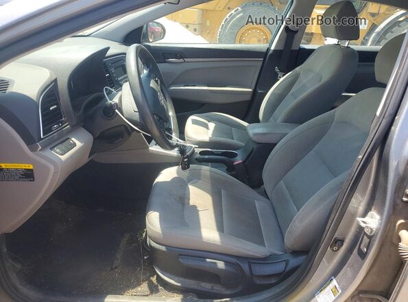 KMHD74LF4HU391948 2017 HYUNDAI ELANTRA Silver Vista interior delantera