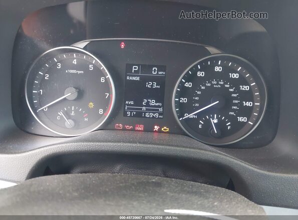 KMHD74LF4HU396020 2017 HYUNDAI ELANTRA Gray უკანა სავარძლების ხედი