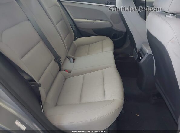 KMHD74LF4HU396020 2017 HYUNDAI ELANTRA Gray VIN კოდის სტიკერის ხედი