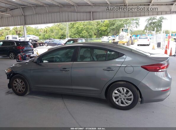 KMHD74LF4HU396020 2017 HYUNDAI ELANTRA Gray 