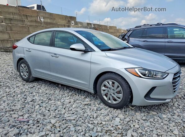 KMHD74LF4HU396731 2017 HYUNDAI ELANTRA Серебряный Передняя правая четверть