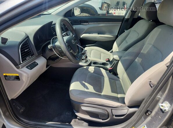KMHD74LF4JU471207 2018 HYUNDAI ELANTRA Gray Widok wnętrza z przodu