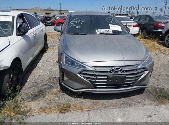 KMHD74LF4LU105931 2020 HYUNDAI ELANTRA Gray Widok zestawu wskaźników