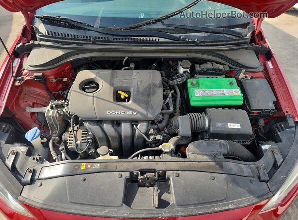 KMHD74LF5HU391554 2017 HYUNDAI ELANTRA Red Widok wnętrza z tyłu