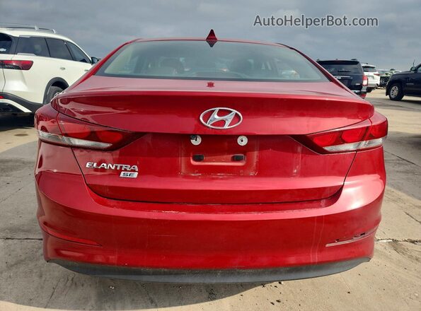 KMHD74LF5HU391554 2017 HYUNDAI ELANTRA Red Widok z tyłu