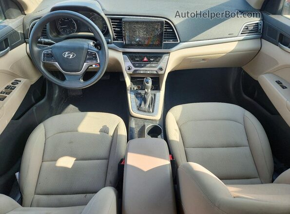 KMHD74LF5HU391554 2017 HYUNDAI ELANTRA Red Widok deski rozdzielczej