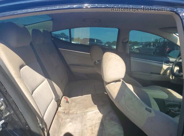 KMHD74LF5KU799804 2019 HYUNDAI ELANTRA Black Vista de los asientos traseros