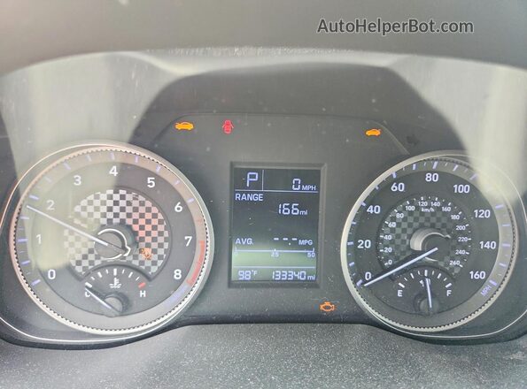 KMHD74LF5KU833675 2019 HYUNDAI ELANTRA Gray Սարքավորումների վահանակի տեսք