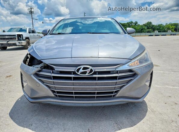 KMHD74LF5KU833675 2019 HYUNDAI ELANTRA Gray Դիմացի տեսք