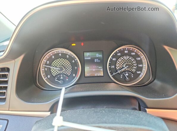 KMHD74LF5KU862707 2019 HYUNDAI ELANTRA Gray Widok zestawu wskaźników