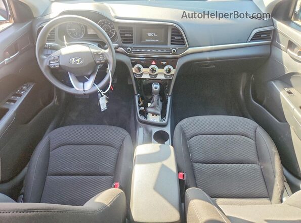 KMHD74LF5KU862707 2019 HYUNDAI ELANTRA Gray Widok deski rozdzielczej
