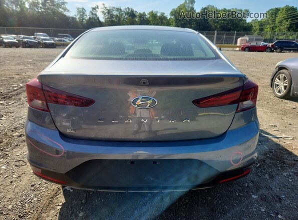 KMHD74LF5KU862707 2019 HYUNDAI ELANTRA Gray Widok z tyłu