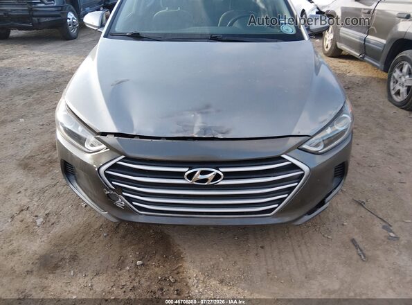 KMHD74LF6HU072406 2017 HYUNDAI ELANTRA Gray ხელსაწყოთა პანელის ხედი