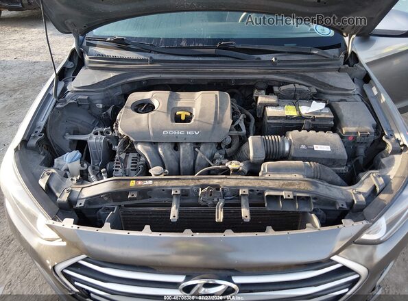 KMHD74LF6HU072406 2017 HYUNDAI ELANTRA Gray უკანა ხედი