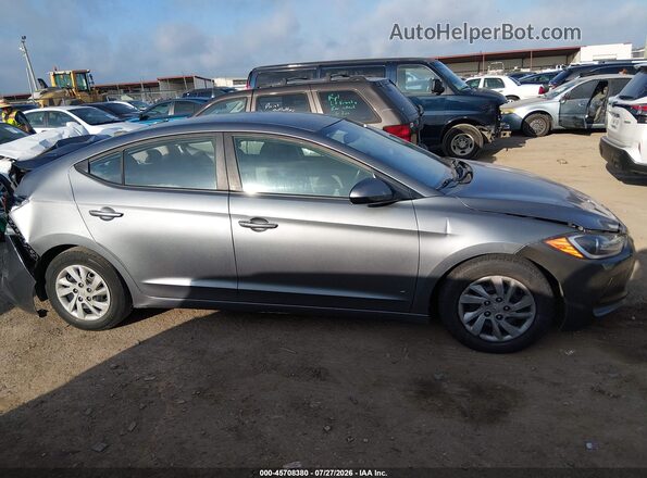 KMHD74LF6HU072406 2017 HYUNDAI ELANTRA Gray უკანა სალონის ხედი