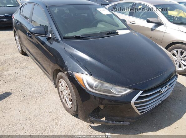 KMHD74LF6HU156239 2017 HYUNDAI ELANTRA Black Вид спереду