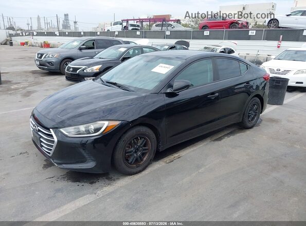 KMHD74LF6HU307449 2017 HYUNDAI ELANTRA Черный Передняя левая четверть