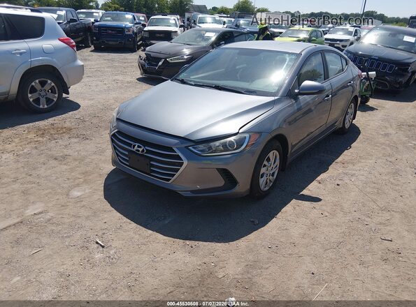 KMHD74LF6HU408619 2017 HYUNDAI ELANTRA Gray Передня ліва чверть