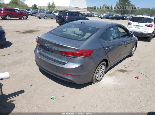 KMHD74LF6HU408619 2017 HYUNDAI ELANTRA Gray Задня права чверть