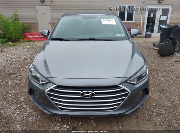 KMHD74LF6JU581806 2018 HYUNDAI ELANTRA Gray Սարքավորումների վահանակի տեսք